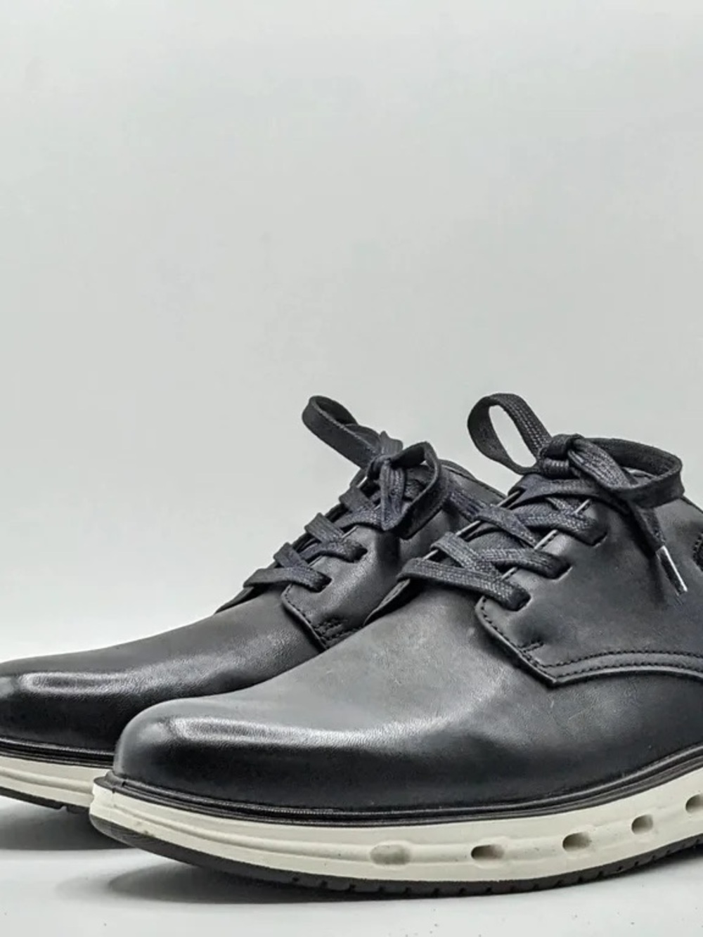 Lands' End Men's Black Sport Oxford size 12 NEW IN BOX - Picture 5 of 7